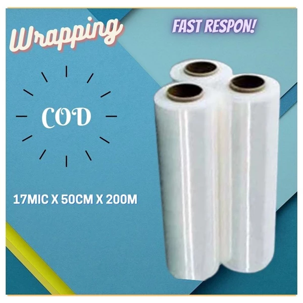 PLASTIC WRAPPING GOODS 50CM WIDTH
