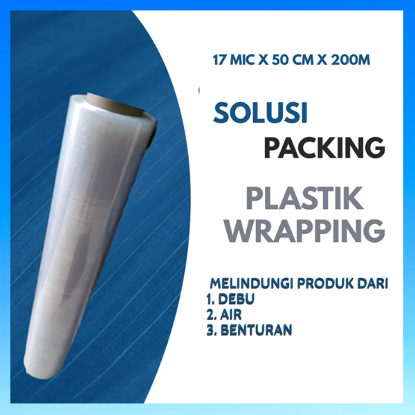 PLASTIC WRAPPING STRECHFILM GOODS WIDTH 50 CM